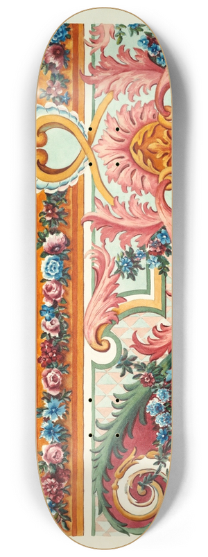 Elizabeth A. Nedwill - Louis XIV Ornament 8.25 inch art skate deck Elizabeth A. Nedwill - Louis XIV Ornament 8.25 inch art skate deck