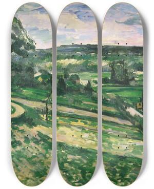 Triptych art skateboard deck of Paul Czanne The Tree By The Bend by Paul Cezanne (1839-1906) Triptych art skateboard deck of Paul Czanne The Tree By The Bend by Paul Cezanne (1839-1906)