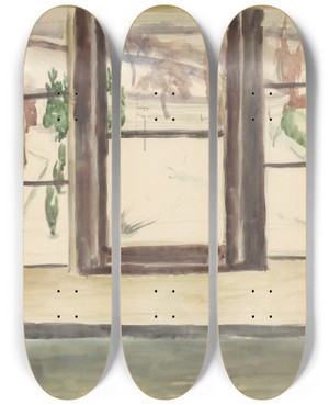 Triptych art skateboard deck of Frederick Porter Sketchbook Of Fred J Porter 17 by Frederick Porter (1883-1944) Triptych art skateboard deck of Frederick Porter Sketchbook Of Fred J Porter 17 by Frederick Porter (1883-1944)