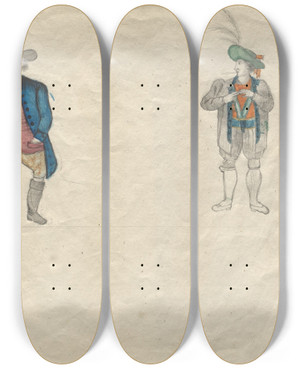 Triptych art skateboard deck of Hans Thoma Sketchbook_2 by Hans Thoma (1839-1924) Triptych art skateboard deck of Hans Thoma Sketchbook_2 by Hans Thoma (1839-1924)