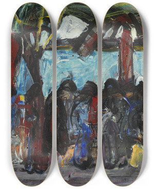 Triptych art skateboard deck of Ja Jerichau Store Crier Bandol by J.A. Jerichau (1816-1883) Triptych art skateboard deck of Ja Jerichau Store Crier Bandol by J.A. Jerichau (1816-1883)