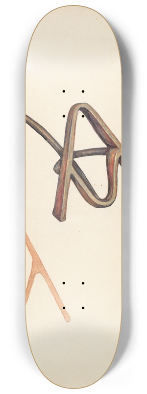 Elizabeth Johnson - Branding Iron 8.25 inch art skate deck