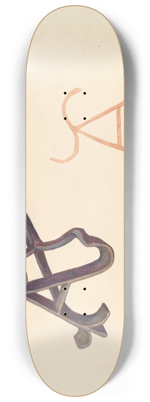 Elizabeth Johnson - Branding Iron 8.25 inch art skate deck