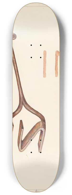 Elizabeth Johnson - Branding Iron 8.25 inch art skate deck