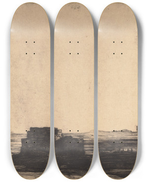 Triptych art skateboard deck of David Young Cameron The Desert by David Young Cameron (1865-1945) Triptych art skateboard deck of David Young Cameron The Desert by David Young Cameron (1865-1945)