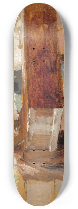 Albert Edelfelt - In The Drawing Room At Haikko, Study For An Old Tune 8.25 inch art skate deck Albert Edelfelt - In The Drawing Room At Haikko, Study For An Old Tune 8.25 inch art skate deck