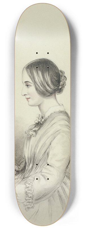 Elizabeth Murray - Portrait of Selina (Quin) Markham 8.25 inch art skate deck