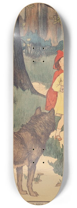 Elizabeth Tyler Wolcott - Little Red Riding Hood 8.25 inch art skate deck Elizabeth Tyler Wolcott - Little Red Riding Hood 8.25 inch art skate deck
