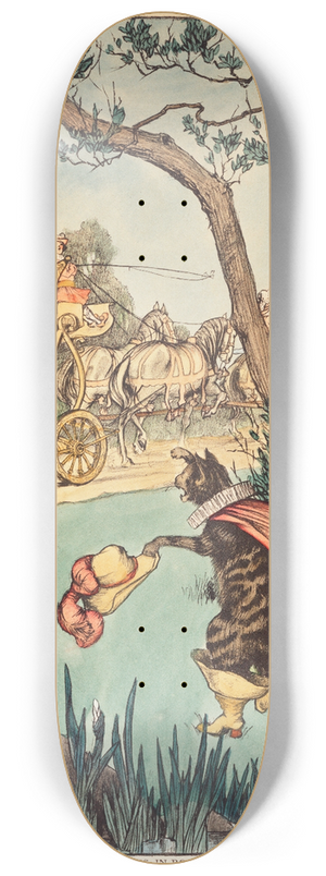 Elizabeth Tyler Wolcott - Puss In Boots 8.25 inch art skate deck Elizabeth Tyler Wolcott - Puss In Boots 8.25 inch art skate deck