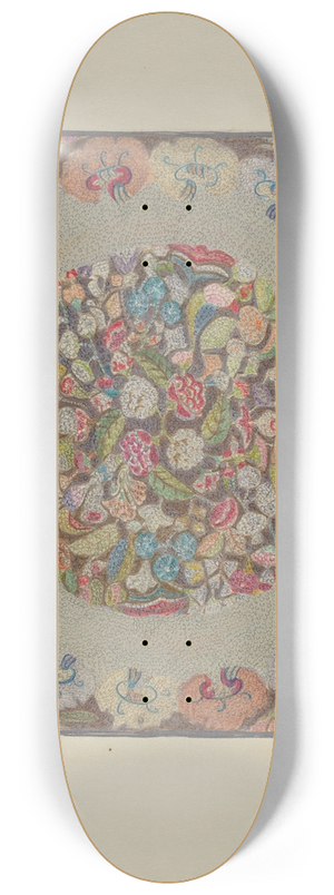 Elizabeth Valentine - Hooked Rug 8.25 inch art skate deck