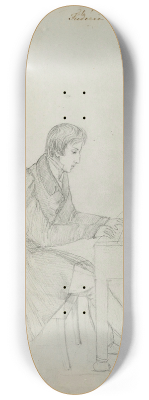 Eliza Radziwiwna - Fryderyk Chopin at the piano 8.25 inch art skate deck