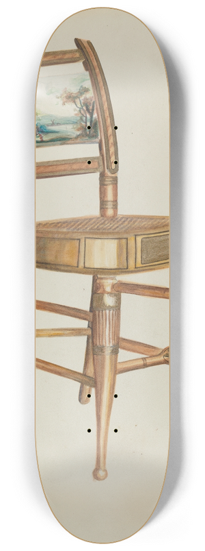 Ella Josephine Sterling - Chair  with Hudson River Scenes 8.25 inch art skate deck