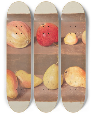 Triptych art skateboard deck of Johanna Fosie Studie Af Bler Og Prer by Johanna Fosie (1726-1764) Triptych art skateboard deck of Johanna Fosie Studie Af Bler Og Prer by Johanna Fosie (1726-1764)