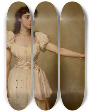 Triptych art skateboard deck of John George Brown Parted by John George Brown (1831-1913) Triptych art skateboard deck of John George Brown Parted by John George Brown (1831-1913)