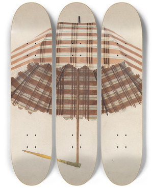 Triptych art skateboard deck of Jj Oneill Parasol_2 by J.J. O'Neill