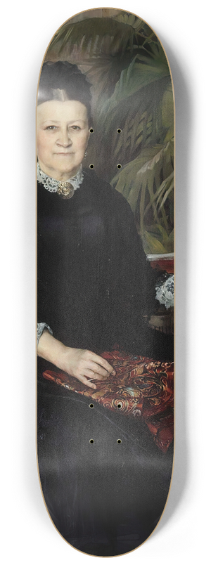 Albert Edelfelt - Portrait Of Mrs. Anna Sinebrychoff 8.25 inch art skate deck Albert Edelfelt - Portrait Of Mrs. Anna Sinebrychoff 8.25 inch art skate deck