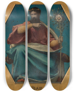 Triptych art skateboard deck of Jules Elie Delaunay Isae by Jules Elie Delaunay (1828-1891) Triptych art skateboard deck of Jules Elie Delaunay Isae by Jules Elie Delaunay (1828-1891)