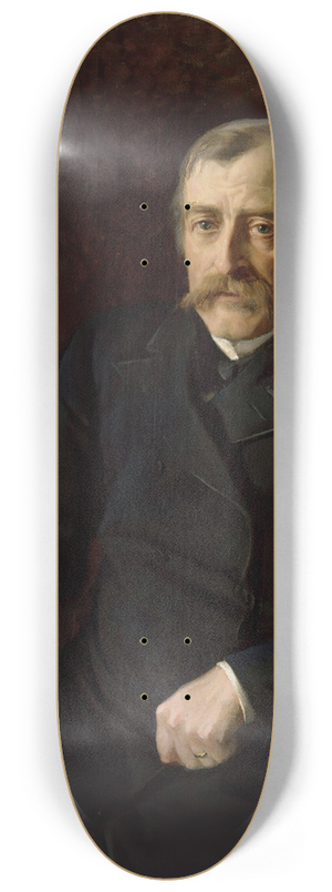Albert Edelfelt - Portrait of Professor Carl Gustaf Estlander 8.25 inch art skate deck
