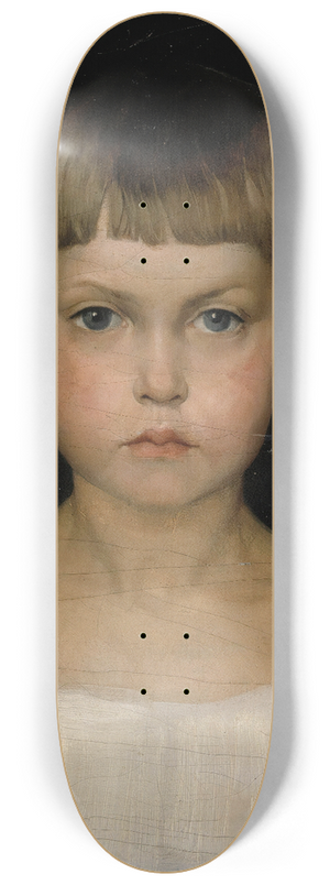 Albert Edelfelt - Portrait Of The Artists Sister Berta Edelfelt 8.25 inch art skate deck