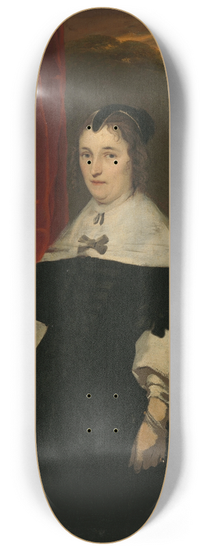 Abraham Lambertsz. van den Tempel - Machteld Bas (d 1681). Wife of Abraham de Visscher 8.25 inch art skate deck Abraham Lambertsz. van den Tempel - Machteld Bas (d 1681). Wife of Abraham de Visscher 8.25 inch art skate deck