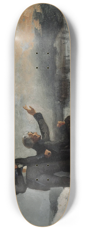 Albert Edelfelt - Scene From The Finnish War 8.25 inch art skate deck