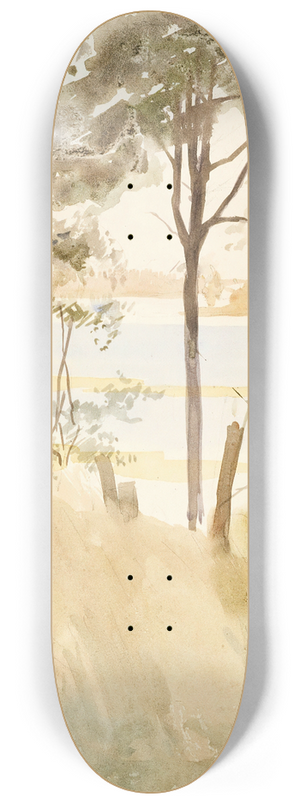 Albert Edelfelt - Seashore at Haikko in Autumn 8.25 inch art skate deck Albert Edelfelt - Seashore at Haikko in Autumn 8.25 inch art skate deck