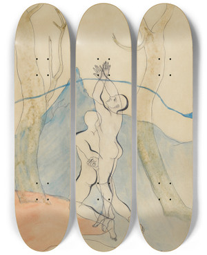 Triptych art skateboard deck of Francis Picabia Paysage Suisse by Francis Picabia (1879-1953) Triptych art skateboard deck of Francis Picabia Paysage Suisse by Francis Picabia (1879-1953)