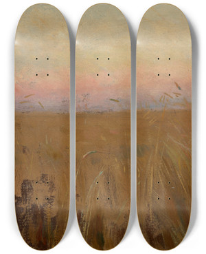 Triptych art skateboard deck of Jan Stanislawski Rye by Jan Stanislawski (1860-1907) Triptych art skateboard deck of Jan Stanislawski Rye by Jan Stanislawski (1860-1907)