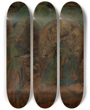 Triptych art skateboard deck of Olga Boznanska Still Life_2 by Olga Boznanska (1865-1940) Triptych art skateboard deck of Olga Boznanska Still Life_2 by Olga Boznanska (1865-1940)