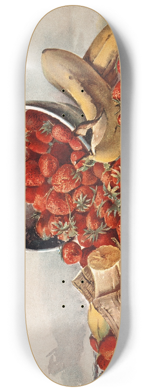 E. Meyner - Strawberries and Bananas in a Basket 8.25 inch art skate deck E. Meyner - Strawberries and Bananas in a Basket 8.25 inch art skate deck