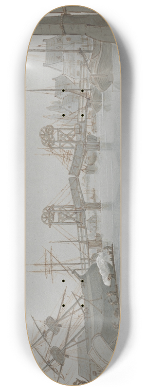 E. M. Henderson - Yarmouth Bridge, Aug. 1829 8.25 inch art skate deck