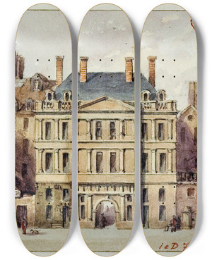 Triptych art skateboard deck of Augustesbastien Bnard Cour De La Sainte Chapelle by Auguste-Sbastien Bnard (1810-1873) Triptych art skateboard deck of Augustesbastien Bnard Cour De La Sainte Chapelle by Auguste-Sbastien Bnard (1810-1873)