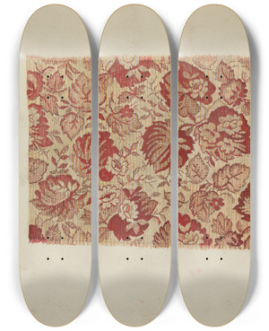 Triptych art skateboard deck of Jules Lefevere Ingrain Carpet by Jules Lefevere