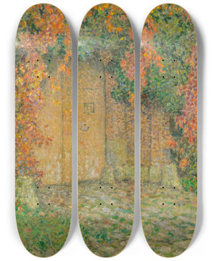 Triptych art skateboard deck of Henri Le Sidaner Le Portail by Henri Le Sidaner (1862-1939) Triptych art skateboard deck of Henri Le Sidaner Le Portail by Henri Le Sidaner (1862-1939)