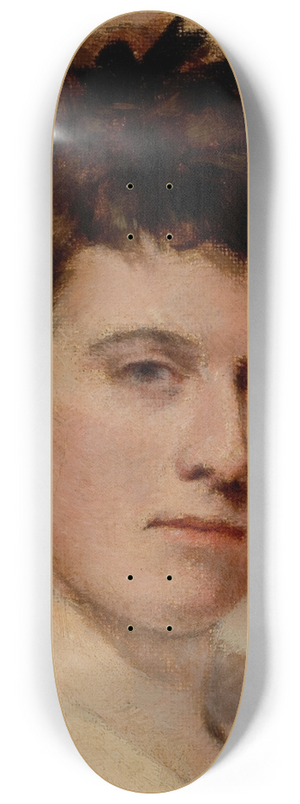 Emil Carlsen - Portrait of a Young Woman 8.25 inch art skate deck