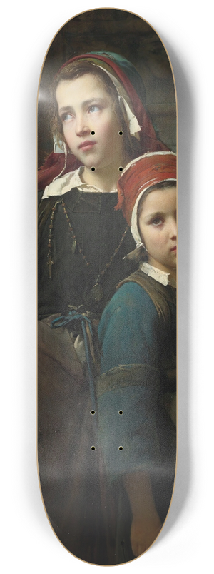 Emile-Auguste Hublin - Sisters 8.25 inch art skate deck