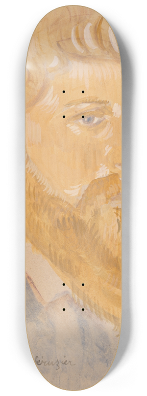 Emile Bernard - Portrait of Paul Srusier 8.25 inch art skate deck