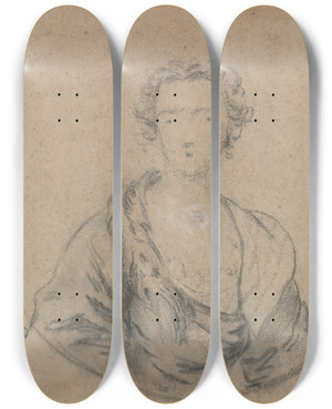 Triptych art skateboard deck of Allan Ramsay Study For A Portrait Of A Woman_1 by Allan Ramsay (1713-1784) Triptych art skateboard deck of Allan Ramsay Study For A Portrait Of A Woman_1 by Allan Ramsay (1713-1784)
