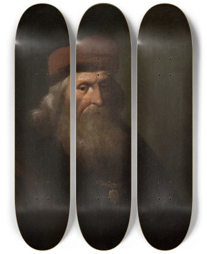 Triptych art skateboard deck of Rafa Hadziewicz Portrait Of Mr Widziski by Rafal Hadziewicz (1803-1886) Triptych art skateboard deck of Rafa Hadziewicz Portrait Of Mr Widziski by Rafal Hadziewicz (1803-1886)
