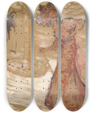 Triptych art skateboard deck of Douard Vuillard La Femme Au Jardin Public by douard Vuillard (1868-1940) Triptych art skateboard deck of Douard Vuillard La Femme Au Jardin Public by douard Vuillard (1868-1940)