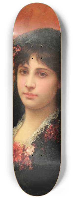 Emile Eisman-Semenowsky - Portrait dune espagnole 8.25 inch art skate deck