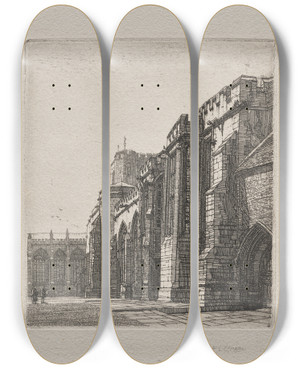 Triptych art skateboard deck of Frederick Landseer Maur Griggs The Palace_1 by Frederick Landseer Maur Griggs (1876-1938) Triptych art skateboard deck of Frederick Landseer Maur Griggs The Palace_1 by Frederick Landseer Maur Griggs (1876-1938)