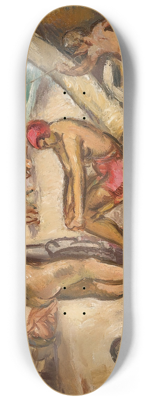 Emile Othon Friesz - Scne Anime; Baigneuses, Le Cerf Volant 8.25 inch art skate deck