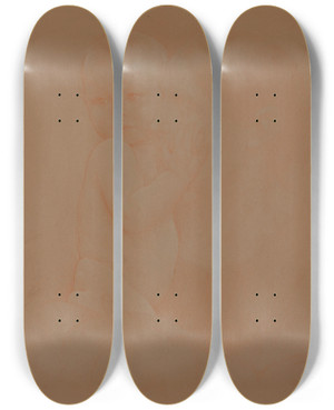 Triptych art skateboard deck of Charles Mertens Child by Charles Mertens (1865-1919) Triptych art skateboard deck of Charles Mertens Child by Charles Mertens (1865-1919)