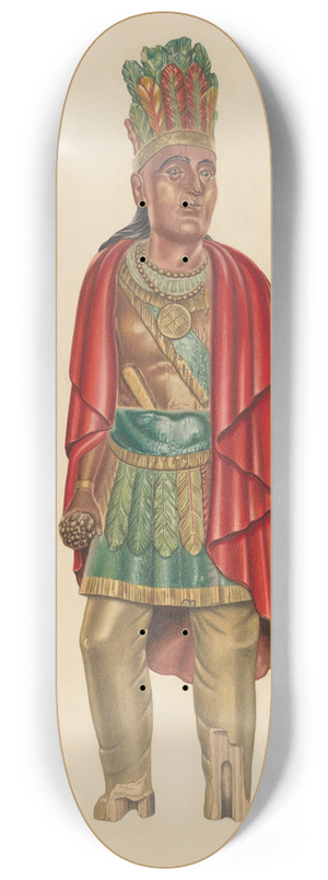 Emil Hagen - Cigar Store Indian 8.25 inch art skate deck