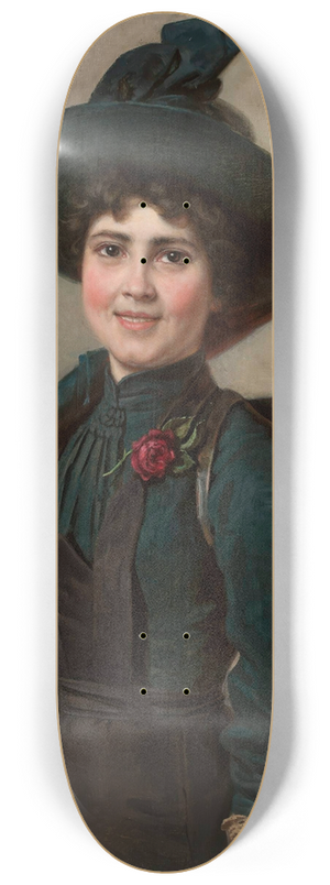 Emilia Dukszyska-Dukszta - Portrait of a schoolgirl 8.25 inch art skate deck