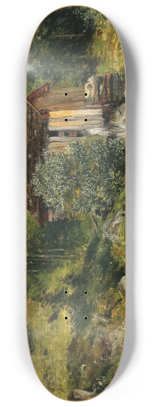 Emilie Mediz-Pelikan - Htte am Pass Luegg 8.25 inch art skate deck