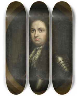 Triptych art skateboard deck of Simon Dubois Aernout Van Citters 16611718 Son Of Aernout Van Citters And Christina De Brauw by Simon Dubois (1632-1708)