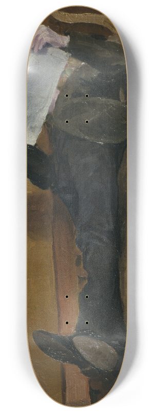 Albert Engstrm - The Artists Father, Reading a Newspaper 8.25 inch art skate deck