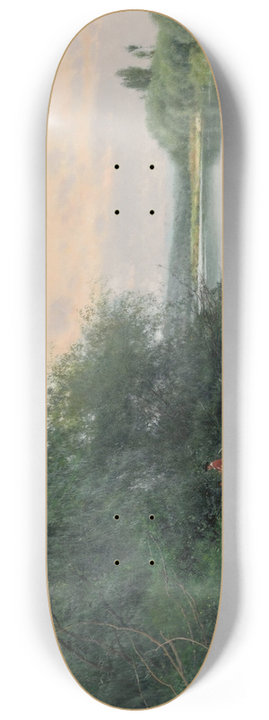Emilio Snchez-Perrier - A quiet afternoon on the river 8.25 inch art skate deck